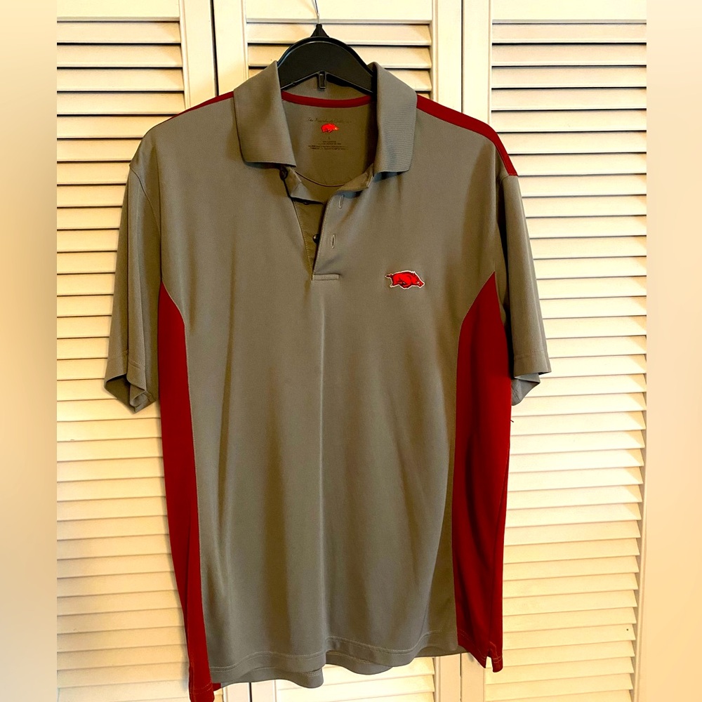 Large Razorback golf polo